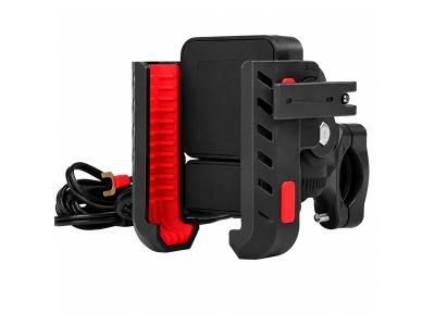 Vodotesný držiak na telefón na bicykel/motocykel CARCLEVER r16USBC s USB nabíjačkou