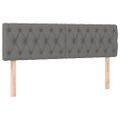 vidaXL Boxspring posteľ s matracom tmavosivá 140x200 cm látka
