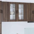 vidaXL Dvierka na umývačku Kalmar 2 ks Hnedý dub Kompozitné drevo