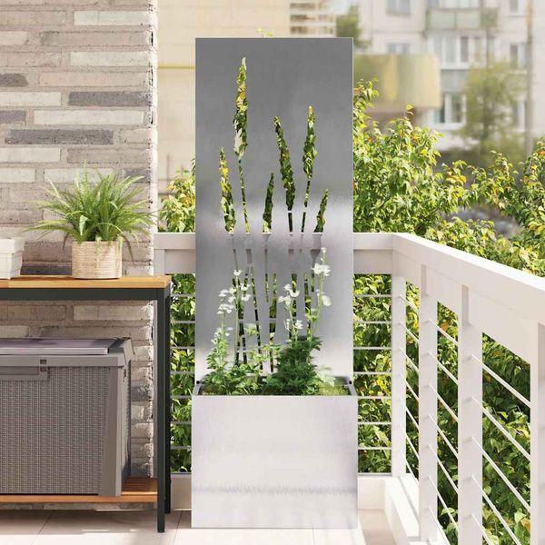 vidaXL Záhradná clona na súkromie Rezací Strieborný 50 x 150 cm