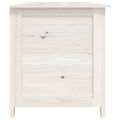 vidaXL Vonkajší box na vankúše biely 200x50x56 cm jedľový masív