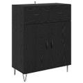 vidaXL Highboard 2 ks Čierny dub 69,5 x 34 x 180 cm