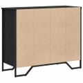 vidaXL Příborník 6-Šuplík Čierny dub 91 x 35,5 x 74,5 cm