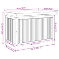 vidaXL Vonkajší box na vankúše 90x50x60,5 cm akáciový masív