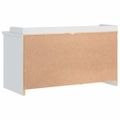 vidaXL Lavica do predsiene SANDNES biela 87x40x50 cm borovicový masív