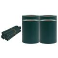 vidaXL PVC ochranné pásy na ochranu súkromia 140x0,19 m matné zelené