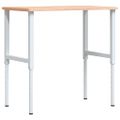vidaXL Pracovný stôl 100x60x(71,5-98) cm bukový masív obdĺžnik