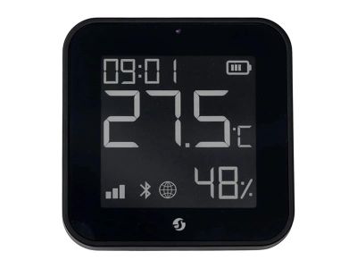 Inteligentný snímač teploty a vlhkosti SHELLY ZB Black ZigBee