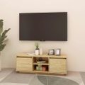 vidaXL TV skrinka 110x30x40 cm, borovicový masív