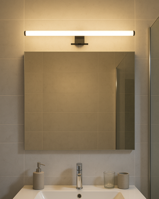 Q-314B LED 7W/600lm/4000K zrkadlové svetlo 50cm - čierne QTEC