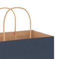 vidaXL Papierové tašky 250 ks s rúčkami, modré, 21x11x36 cm
