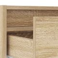 vidaXL TV skrinka s LED svetlami dub sonoma 100X35,5x25 cm