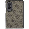Puzdro Guess HC Magnetic 4G PU CLASSIC pre Samsung Galaxy Z Fold 8 hnedé
