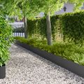 vidaXL Obrubník trávnika 20 ks 103 x 30 cm Oceľ Čierna
