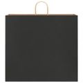 vidaXL Papierové tašky 50 ks s rúčkami, čierna, 54x15x49 cm