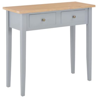 vidaXL Toaletný konzolový stolík, sivý 79x30x74 cm, drevo