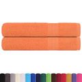 vidaXL Uteráky FROGN 2 ks oranžové 100x200 cm 360 g/m²