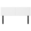 vidaXL Čelá postele 2 ks biele 72x5x78/88 cm umelá koža