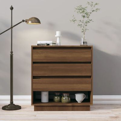 vidaXL Komoda hnedý dub 70x41x75 cm spracované drevo