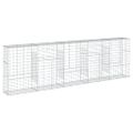 vidaXL Gabiónový kôš s krytom 500x50x150 cm pozinkované železo