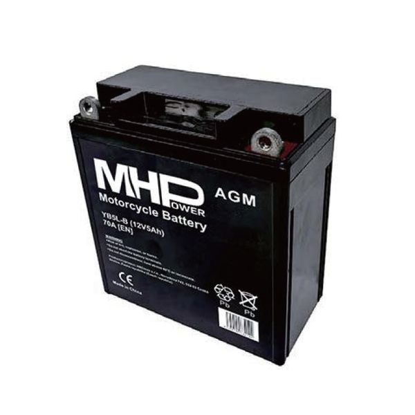 Batéria motocyklová 12 V / 5 Ah MHPower YB5L-B