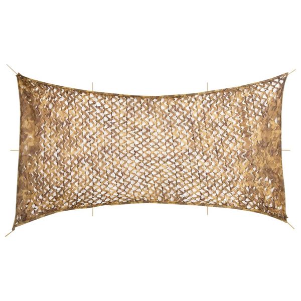 vidaXL Maskovacia sieť s úložnou taškou 708x423 cm piesková
