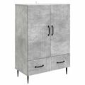 vidaXL Servírovacia skriňa so zásuvkou Betónovo sivá 66 x 34,5 x 95 cm