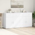 vidaXL Komody 2 ks biele 79x38x80 cm kompozitné drevo