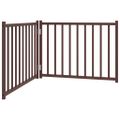 vidaXL Brána pre psa skladacia 2 panely 160 cm masívne jedľové drevo