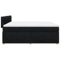 vidaXL Posteľný rám boxspring s matracom čierny 180x200 cm látka