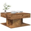 vidaXL konferenčný stolík Old Wood 55x55x30 cm Konštrukčné drevo