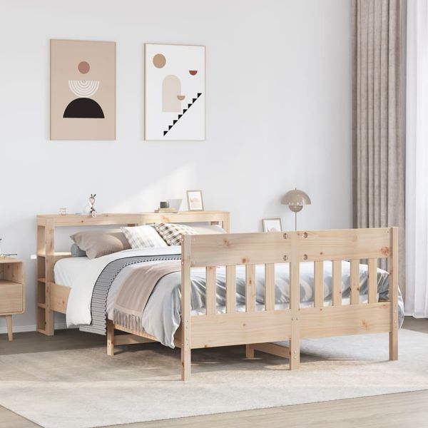vidaXL Posteľ bez matraca 150x200 cm masívna borovica