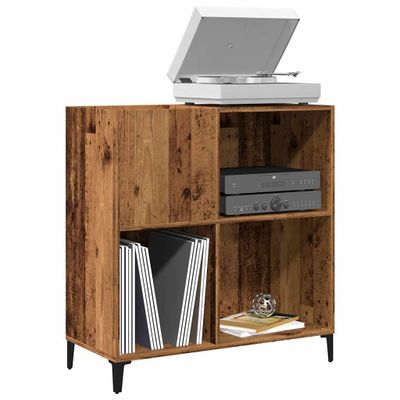 vidaXL Skrinka na platne staré drevo 84,5x38x89 cm kompozitné drevo