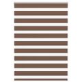 vidaXL Zebra roleta hnedá 105x150 cm šírka látky 100,9cm polyester