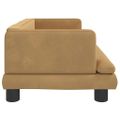 vidaXL Pelech pre psa hnedý 80x45x30 cm zamat