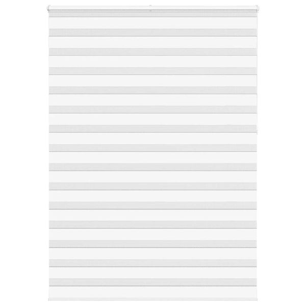 vidaXL Zebra roleta biela 155x230 cm šírka látky 150,9cm polyester