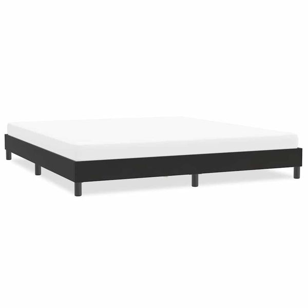 vidaXL Rám postele bez matraca Čierna 200x220 cm Zamat