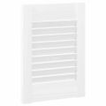 vidaXL Dvere skriniek Louvred Design 4 ks Biela 39,5x29,5 cm
