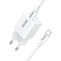 Nabíjačka BWOO GaN PD 30W so vstupom USB-C 1x, 60W kábel USB-C 2A biela