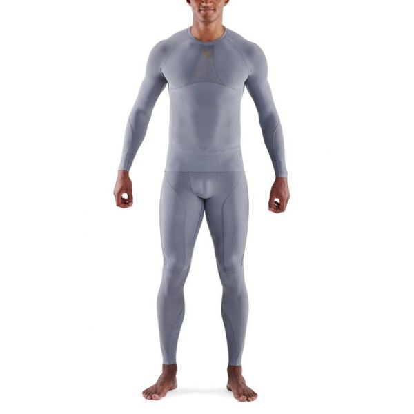 Kompresné tričko Long Sleeve Series-5 Grey - SKINS, veľkosť XL
