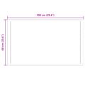 vidaXL Zrkadlo do kúpeľne s LED Priehľadná 100 x 60 cm tvrdené sklo