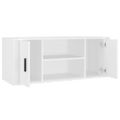vidaXL TV skrinka biela 100x35x40 cm spracované drevo