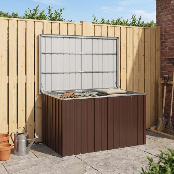 vidaXL Záhradný úložný box hnedý 149x99x93 cm