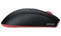 MSI herní myš FORGE GM340 Wireless Black/ bezdrátová/ 12.000 dpi/ 2,4GHz/ BT5.2/ USB/ 6 tlačítek/ černá Herní myš, PAW3311, až 12 000 DPI, 57 g, RGB, 2,4 GHz / Bluetooth 5.2 / USB, až 82 h výdrž, symetrický design, 6 tlacítek