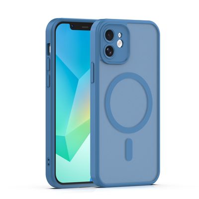Mag Matt puzdro pre iPhone 12 6,1" tmavomodrá ochrana fotoaparátu