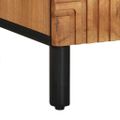 vidaXL TV skrinka Hnedá 100 x 33,5 x 46 cm Masívne mango drevo