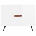 vidaXL Konferenčné stolíky 2 ks lesklé biele 50x50x40 cm kompoz. drevo