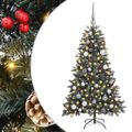 vidaXL Umelý vianočný stromček Zelená 150 cm PVC, plast a oceľ