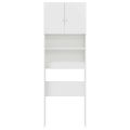 VidaXL Skrinka na práčku Biela vysoký lesk 64x24x190 cm Upravené drevo