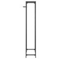 vidaXL Stojan na víno na 27 fliaš čierny 34x18x100 cm kované železo